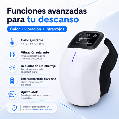 KneeRelax PRO - Masajeador de Rodillas con Calor y Vibración