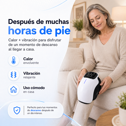 KneeRelax PRO - Masajeador de Rodillas con Calor y Vibración